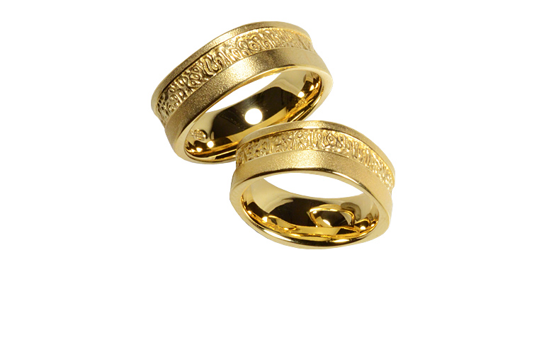 05217+05218-wedding rings, gold 750
